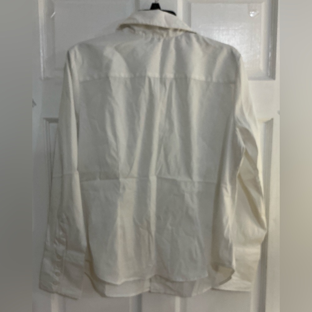 NEW VINTAGE WHITE LONG SLEEVE BUTTON DOWN SHIRT - Picture 2 of 6